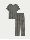 Marks & Spencer Pajama set with print and high cotton content Marks & Spencer grey