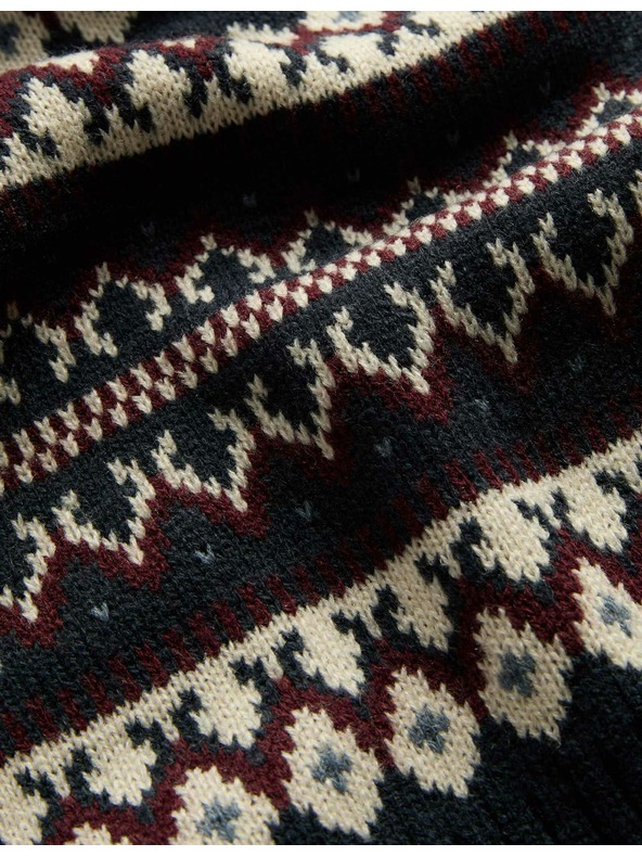 Marks & Spencer Fair Isle Schal Marks & Spencer Marineblau