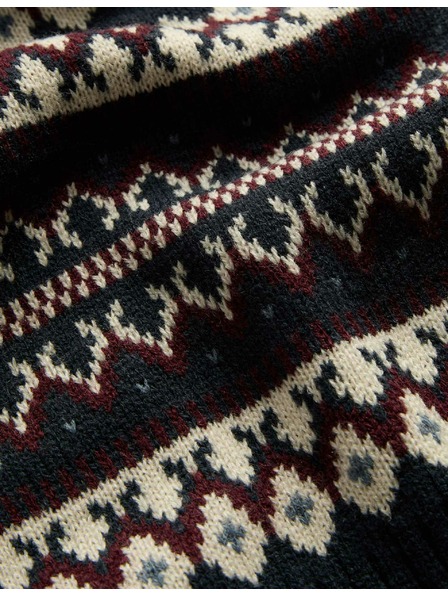 Marks & Spencer Fair Isle Schal Marks & Spencer Marineblau