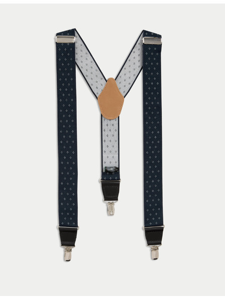 Marks & Spencer Klassische gepunktete Hosenträger Marks & Spencer Marineblau