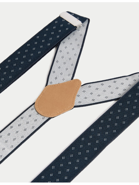 Marks & Spencer Klassische gepunktete Hosenträger Marks & Spencer Marineblau