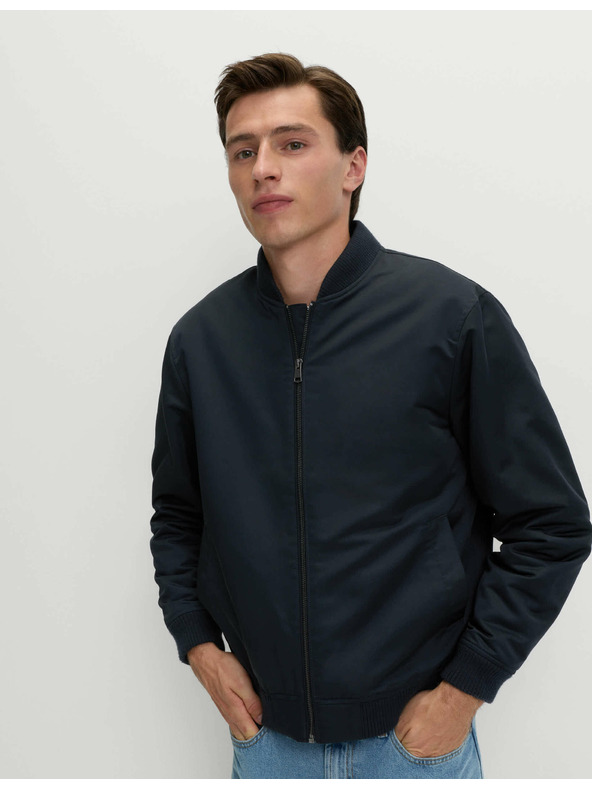 Marks & Spencer Satin-Bomberjacke von Marks & Spencer in Marineblau