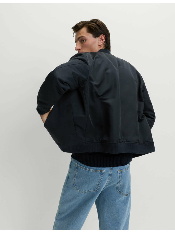 Marks & Spencer Satin-Bomberjacke von Marks & Spencer in Marineblau