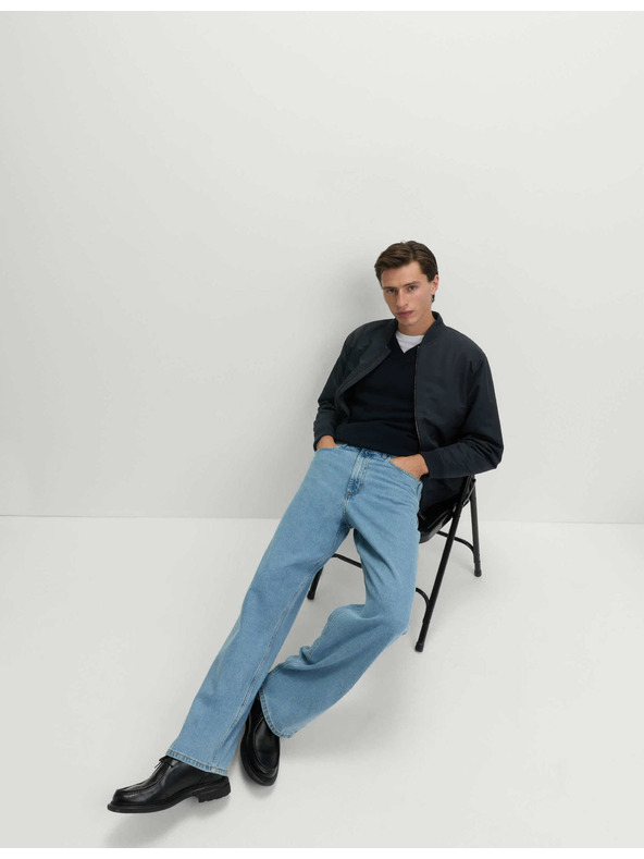 Marks & Spencer Satin-Bomberjacke von Marks & Spencer in Marineblau