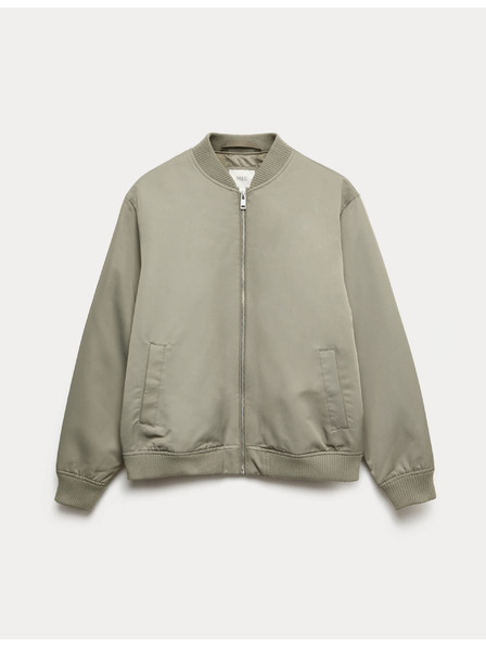 Marks & Spencer Satin-Bomberjacke von Marks & Spencer in Grün