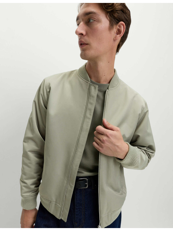 Marks & Spencer Satin-Bomberjacke von Marks & Spencer in Grün