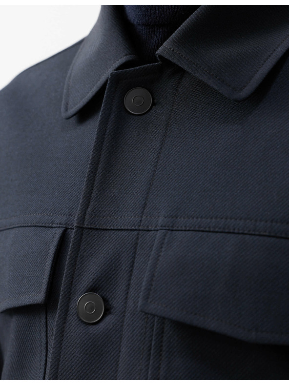 Marks & Spencer Funktionale Twill-Jacke mit Textur von Marks & Spencer in Marineblau