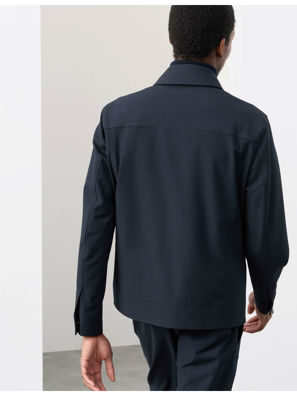 Marks & Spencer Funktionale Twill-Jacke mit Textur von Marks & Spencer in Marineblau