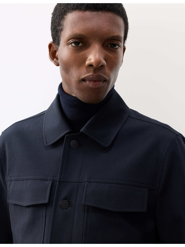 Marks & Spencer Funktionale Twill-Jacke mit Textur von Marks & Spencer in Marineblau