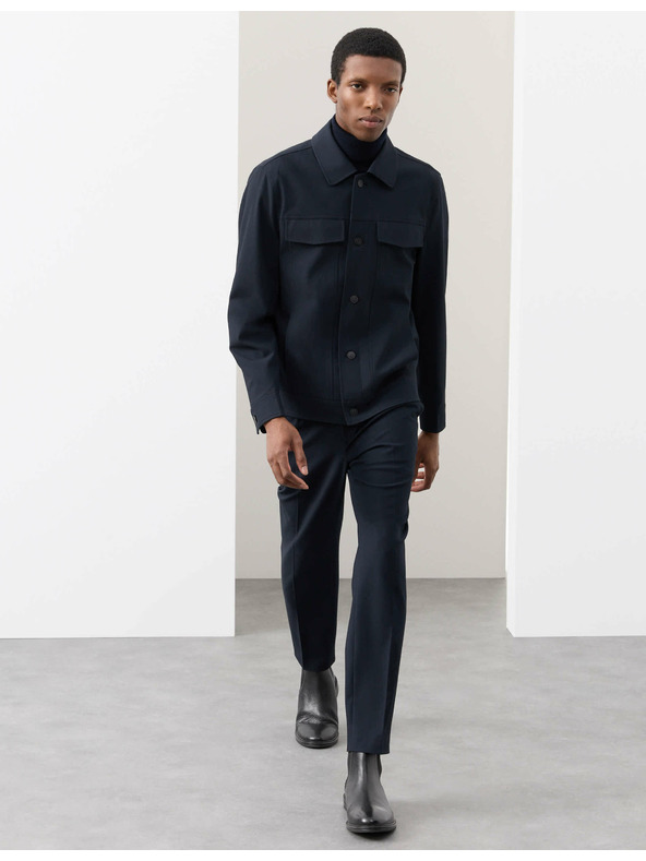 Marks & Spencer Funktionale Twill-Jacke mit Textur von Marks & Spencer in Marineblau