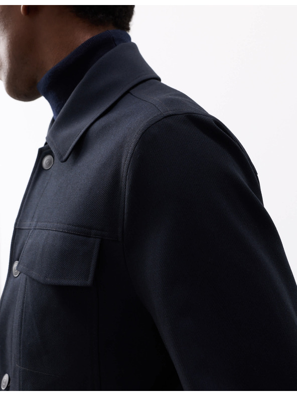 Marks & Spencer Funktionale Twill-Jacke mit Textur von Marks & Spencer in Marineblau