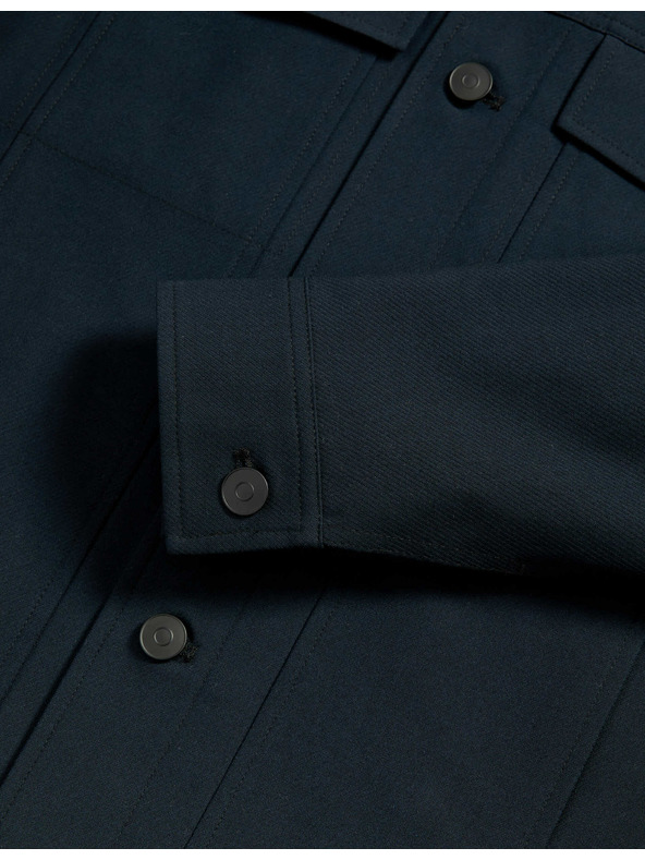 Marks & Spencer Funktionale Twill-Jacke mit Textur von Marks & Spencer in Marineblau