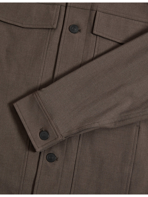 Marks & Spencer Funktionale Twill-Jacke mit Textur von Marks & Spencer in Braun