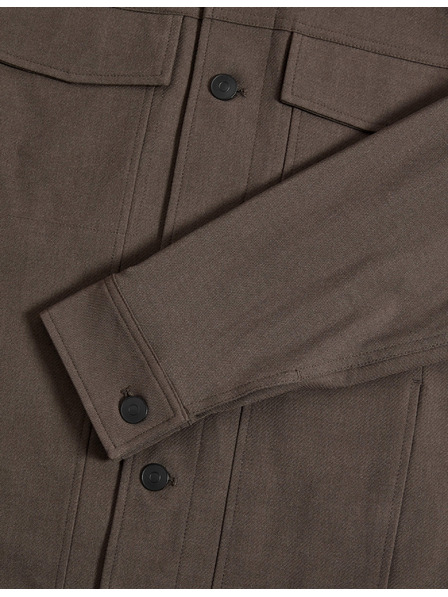 Marks & Spencer Funktionale Twill-Jacke mit Textur von Marks & Spencer in Braun