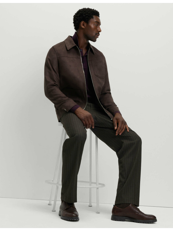 Marks & Spencer Arbeitsjacke aus Velourslederimitat von Marks & Spencer, braun