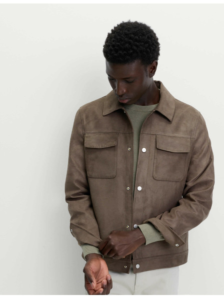 Marks & Spencer LKW-Fahrer Jacke aus Velourslederimitat von Marks & Spencer, grün