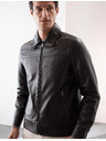Marks & Spencer Harrington Lederjacke von Marks & Spencer, braun