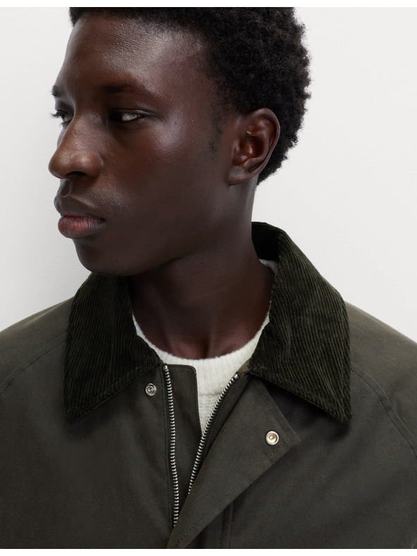 Marks & Spencer Wachsjacke aus reiner Cord-Baumwolle von Marks & Spencer, grün