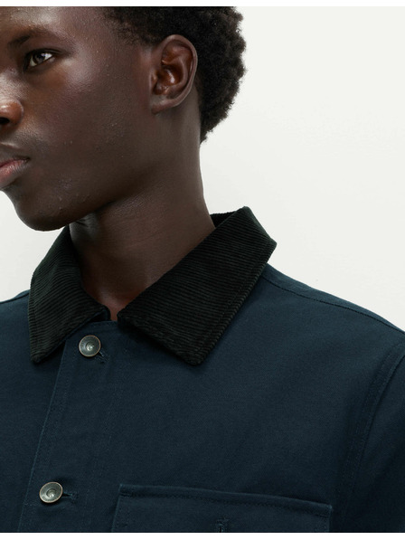 Marks & Spencer Jacke aus reiner Baumwolle mit 3 Taschen von Marks & Spencer, marineblau