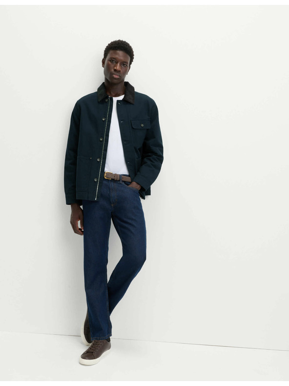 Marks & Spencer Jacke aus reiner Baumwolle mit 3 Taschen von Marks & Spencer, marineblau