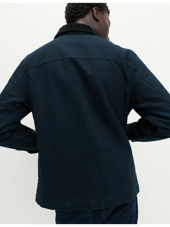 Marks & Spencer Jacke aus reiner Baumwolle mit 3 Taschen von Marks & Spencer, marineblau