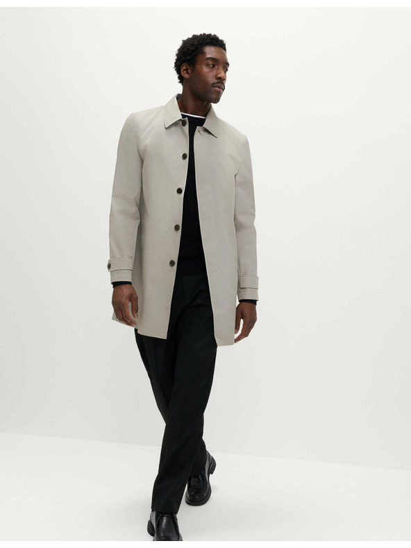 Marks & Spencer Langer Regenmantel aus Baumwollmischung von Marks & Spencer, grau