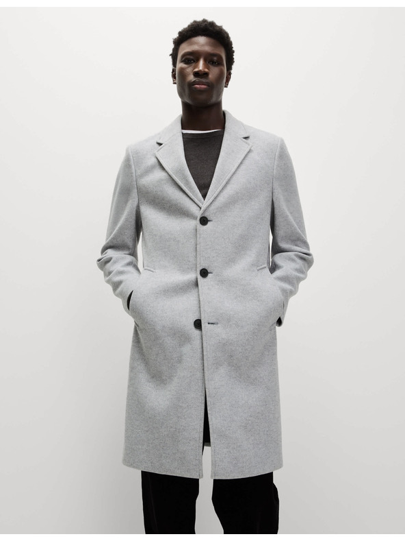 Marks & Spencer Mantel mit Taillenkragen Marks & Spencer grau