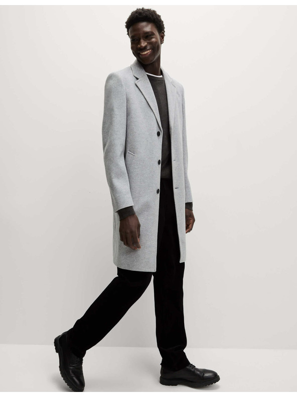 Marks & Spencer Mantel mit Taillenkragen Marks & Spencer grau