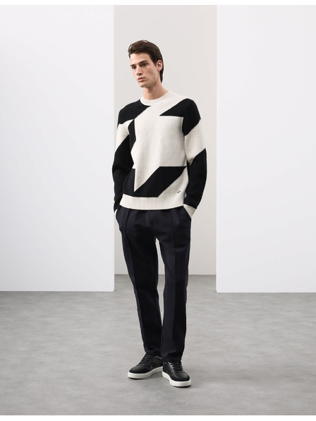 Marks & Spencer Gerade Pintuck-Jogginghose mit hohem Baumwollanteil Marks & Spencer schwarz