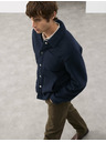 Marks & Spencer Fleece-Jacke aus Wollmischung mit 3 Taschen Marks & Spencer navy