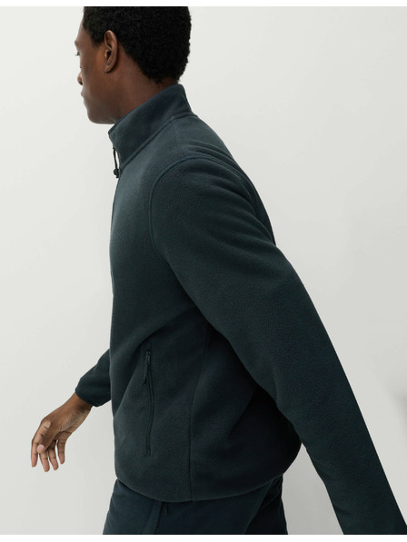 Marks & Spencer Mikrofleece-Jacke mit Reißverschluss und Stehkragen Marks & Spencer navy