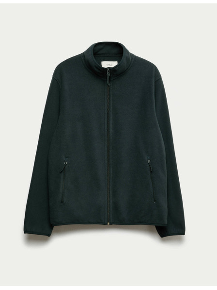 Marks & Spencer Mikrofleece-Jacke mit Reißverschluss und Stehkragen Marks & Spencer navy