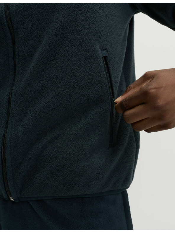 Marks & Spencer Mikrofleece-Jacke mit Reißverschluss und Stehkragen Marks & Spencer navy