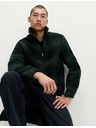 Marks & Spencer Fleece-Jacquard-Jacke mit Reißverschluss und Karomuster Marks & Spencer navy