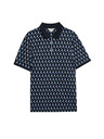 Marks & Spencer Poloshirt mit geometrischem Muster aus reiner Supima® Baumwolle von Marks & Spencer in Blau