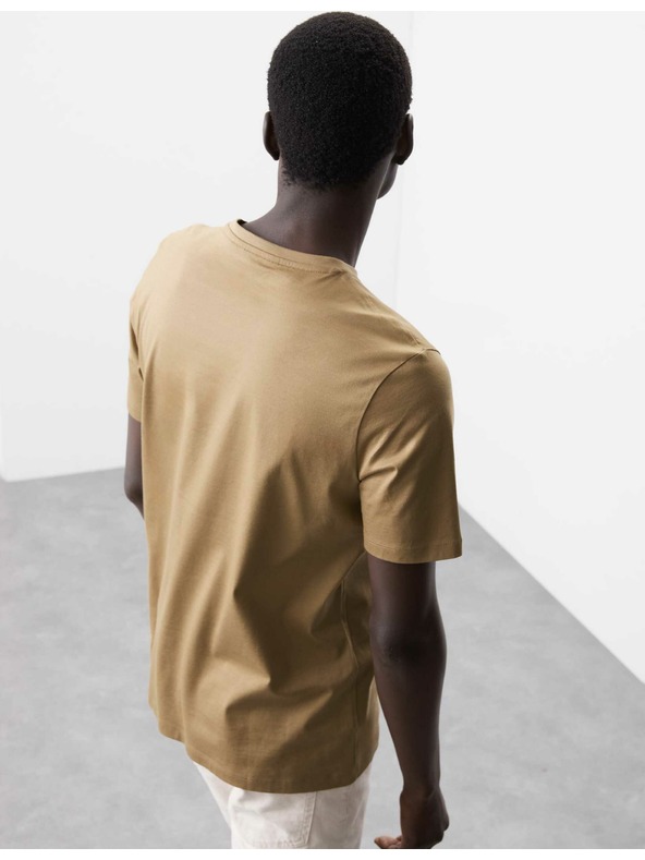 Marks & Spencer T-Shirt aus Premium-Baumwolle, Slim Fit von Marks & Spencer, braun