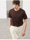 Marks & Spencer T-Shirt aus Premium-Baumwolle, Slim Fit von Marks & Spencer, braun