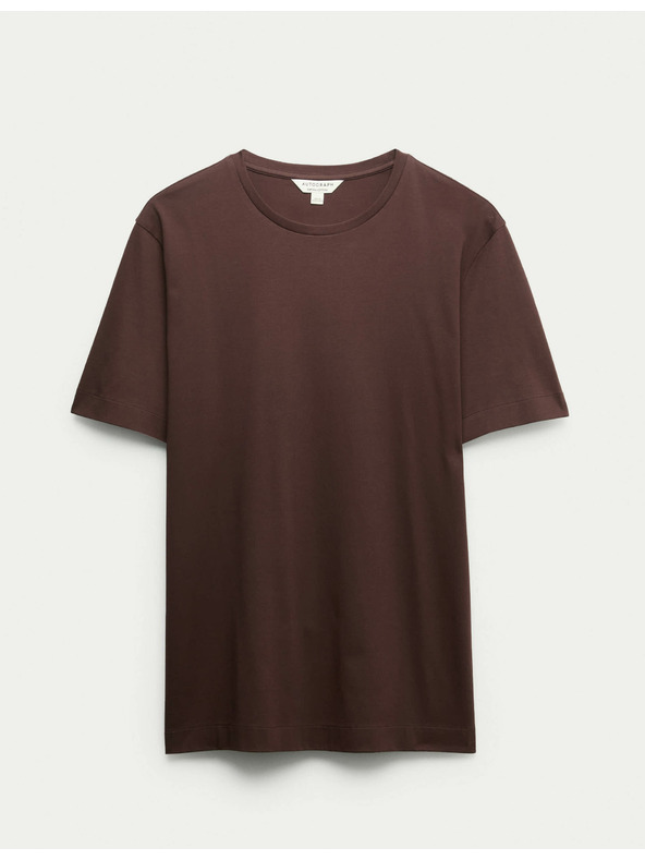 Marks & Spencer T-Shirt aus Premium-Baumwolle, Slim Fit von Marks & Spencer, braun