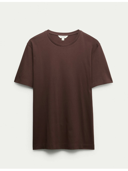 Marks & Spencer T-Shirt aus Premium-Baumwolle, Slim Fit von Marks & Spencer, braun
