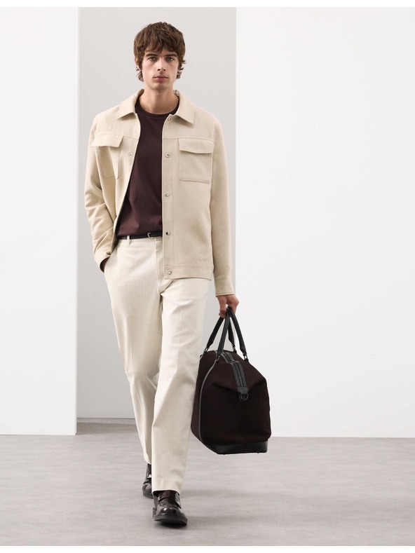 Marks & Spencer T-Shirt aus Premium-Baumwolle, Slim Fit von Marks & Spencer, braun