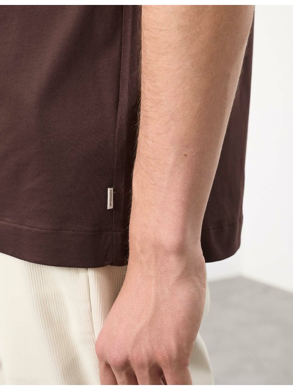 Marks & Spencer T-Shirt aus Premium-Baumwolle, Slim Fit von Marks & Spencer, braun