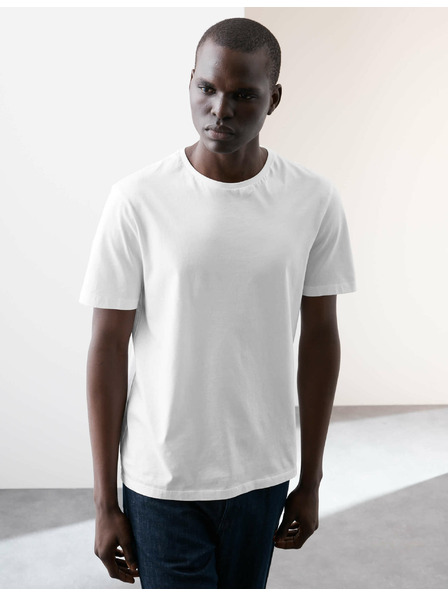 Marks & Spencer T-Shirt aus reiner Supima® Baumwolle, 3er-Pack von Marks & Spencer, weiß