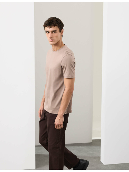 Marks & Spencer T-Shirt aus Premium-Baumwolle, Slim Fit von Marks & Spencer, braun