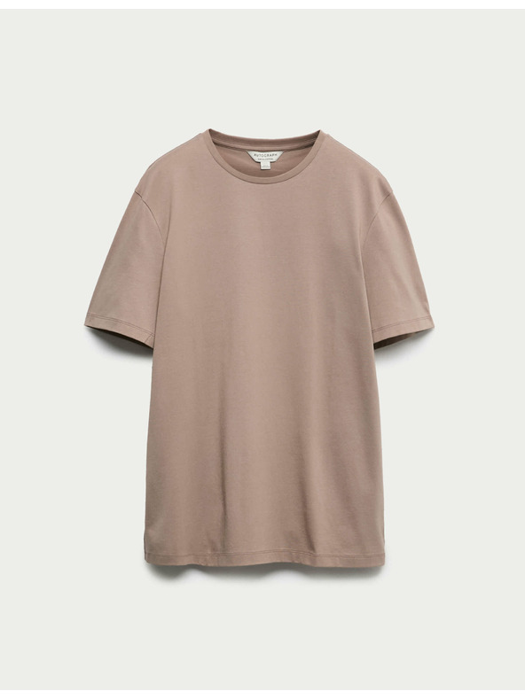 Marks & Spencer T-Shirt aus Premium-Baumwolle, Slim Fit von Marks & Spencer, braun
