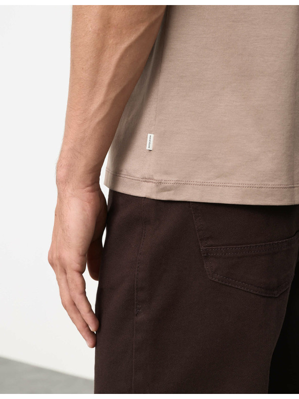 Marks & Spencer T-Shirt aus Premium-Baumwolle, Slim Fit von Marks & Spencer, braun
