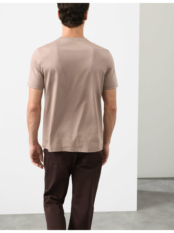 Marks & Spencer T-Shirt aus Premium-Baumwolle, Slim Fit von Marks & Spencer, braun