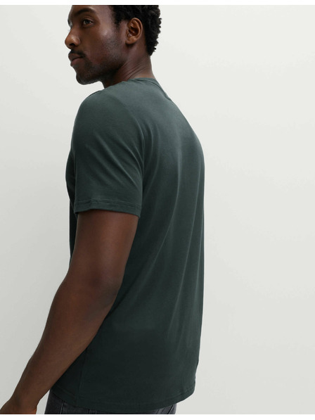 Marks & Spencer T-Shirt mit Rundhalsausschnitt aus reiner Baumwolle von Marks & Spencer, grün