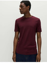 Marks & Spencer T-Shirt mit Rundhalsausschnitt aus reiner Baumwolle von Marks & Spencer, rot