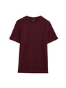 Marks & Spencer T-Shirt mit Rundhalsausschnitt aus reiner Baumwolle von Marks & Spencer, rot