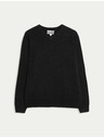 Marks & Spencer Pullover aus reinem Kaschmir mit V-Ausschnitt von Marks & Spencer, schwarz